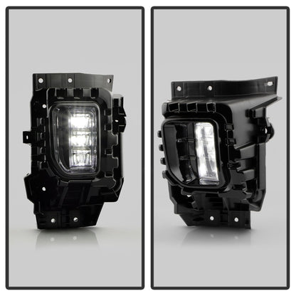 Spyder 21-23 GMC Yukon (Excl AT4) OEM Full LED Fog Lights w/Switch - Clear (FL-GY21-LED-C)