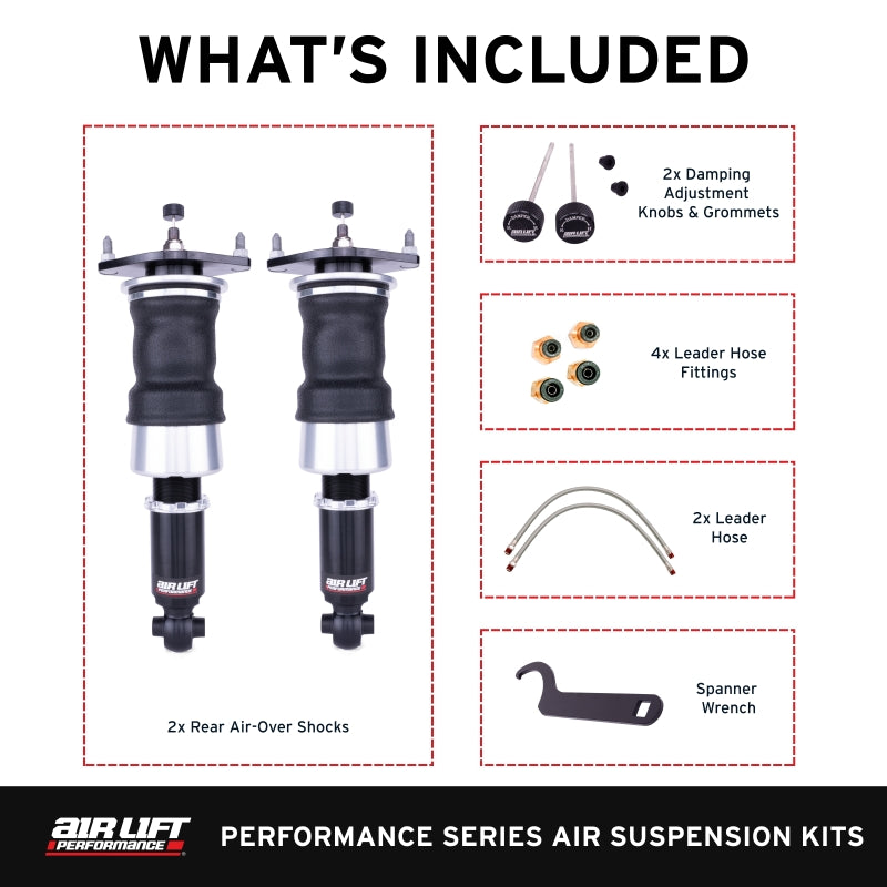 Air Lift Performance 12-25 Subaru BRZ / 12-20 Toyota GT86 Rear Air Suspension Kit