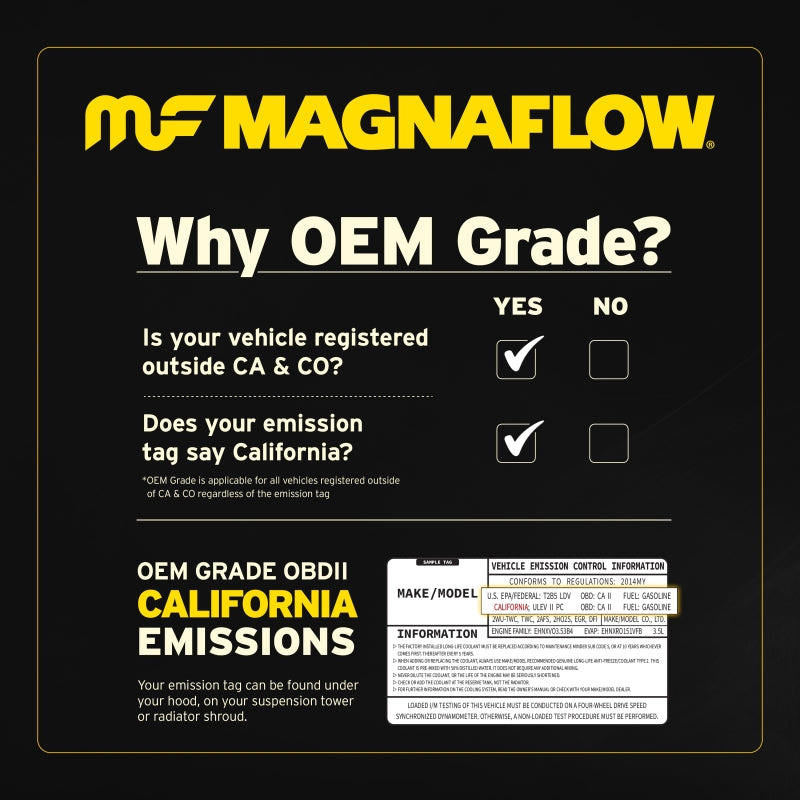 Magnaflow 12-14 C350 V6 3.5 OEM Underbody Direct Fit Converter