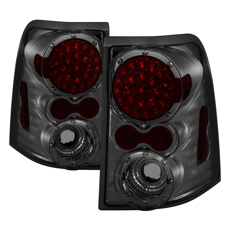 Xtune Ford Explorer 4Dr (Except Sport Trac) 02-05 LED Tail Lights Smoke ALT-ON-FEXP02-LED-SM