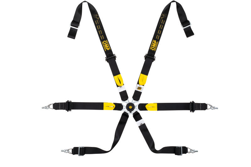 OMP Safety Harness One 2in WRC Pull Up - Black (Fia 8853-2016)
