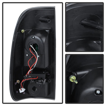 xTune Ford Super Duty 08-15 LED Tail Lights Black ALT-JH-FS08-LED-BK
