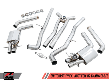 AWE Tuning Mercedes-Benz W213 AMG E63/S Sedan/Wagon SwitchPath Exhaust System - for Non-DPE Cars