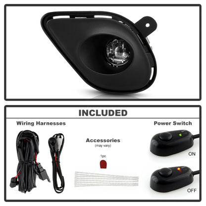 Spyder 15-19 Dodge Charger SRT OEM Full LED Fog Lights w/ Universal Switch (FL-DCH15-SRT-C)
