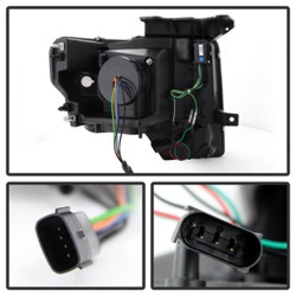 Spyder Ford F150 13-14 Projector Factory Xenon Model- Light Bar DRL Chrm PRO-YD-FF15013-LBDRL-HID-C
