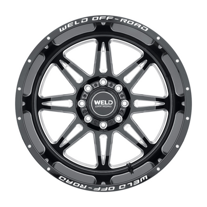 Weld Cheyenne W132 Series 20x12 / 8x165.1 BP / -44 Offset / 4.75 BS - Gloss Black MIL