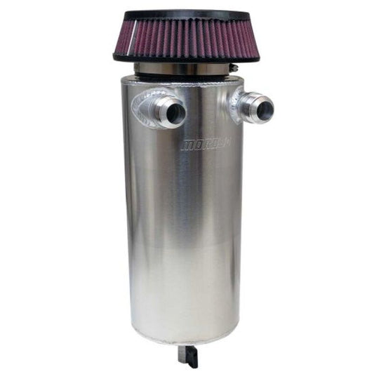 Moroso 6in Diameter Dual -16AN Inlet Aluminum Breather Tank Catch Can