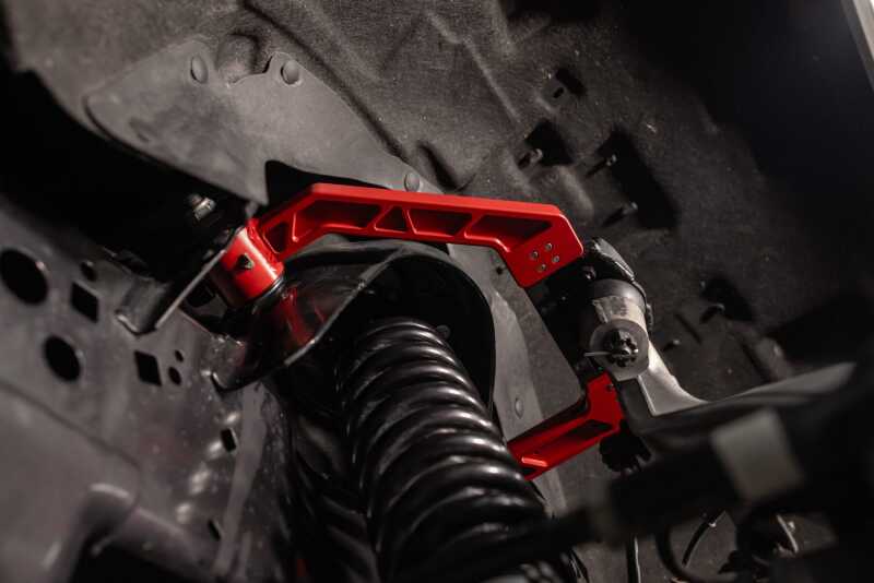 UMI Performance 15-25 Ford F-150 Adjustable Upper A-Arm Kit - Red