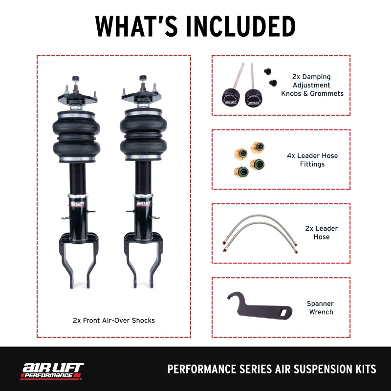 Air Lift Performance 08-24 Nissan GTR (R35) Front Air Suspension Kit