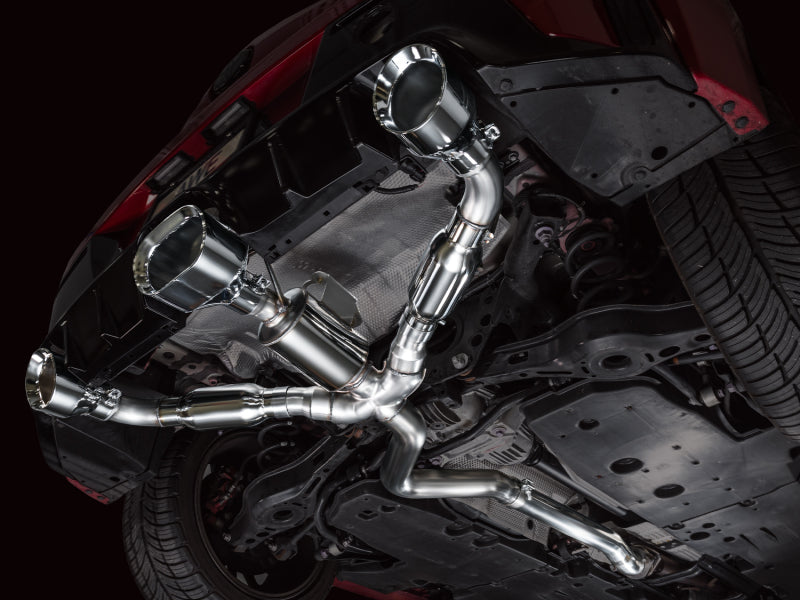AWE Tuning 23-24 Toyota GR Corolla Track Edition Cat-Back Exhaust - Chrome Silver Tips