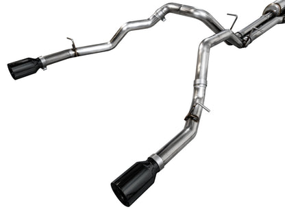 AWE Tuning 25+ RAM 1500 3.0TT 0FG Cat-Back Touring Exhaust - Diamond Black Tips