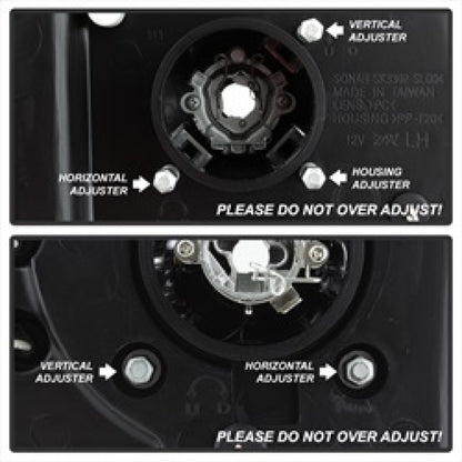 Spyder Chevy Silverado 1500 03-06 Projector LED Halo LED Amber Reflector Blk PRO-YD-CS03-AM-BK