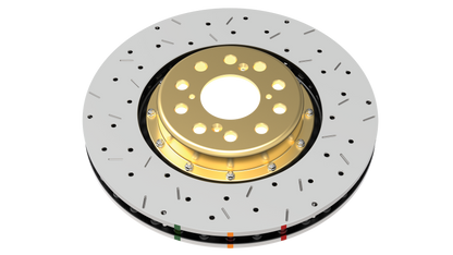 DBA 05-10 Ford Mustang GT Front 5000 Series Drilled & Slotted Ring