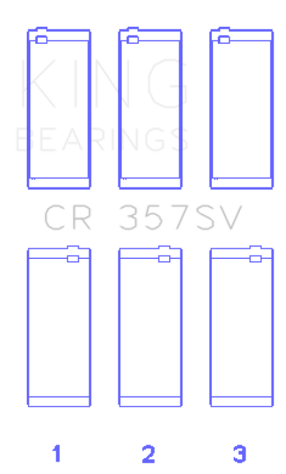 King Engine Bearings Mini Cooper B38A15M0 (Size +0.25mm) Connecting Rod Bearing Set