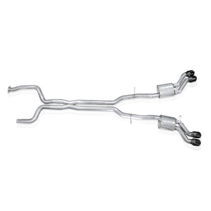 Stainless Works 22-25 Cadillac CT5-V Blackwing Catback Exhaust - Black Chrome Tips