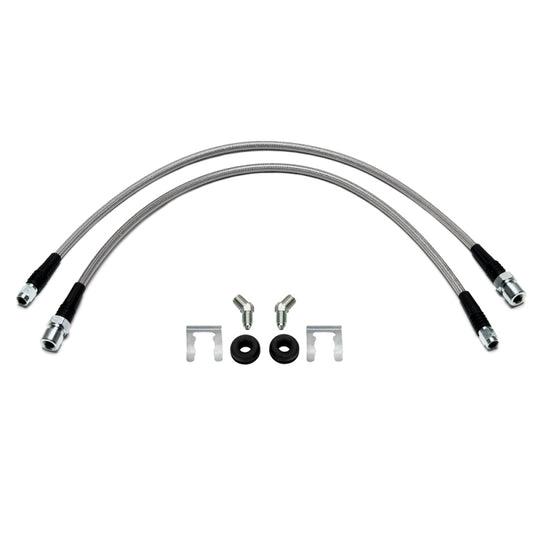 Wilwood flexline kit 22IN -3 W/ST M10X1.0 BF 45 deg 1/8-27 NPT