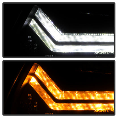 Spyder 05-08 Audi A6 Projector Headlights - (PRO-YD-ADA605V3-SEQ-BK)