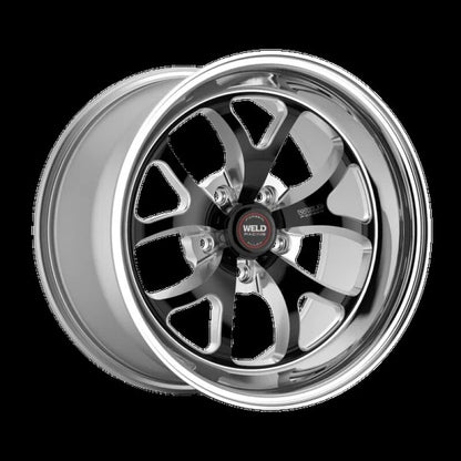 Weld S76 18x7 / 5X115 BP / 4.1in. BS Black Wheel (3.18 ID High Pad)