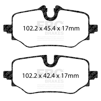 EBC 23-26 BMW X1 (U11) 2.0L (t) Redstuff Rear Brake Pads