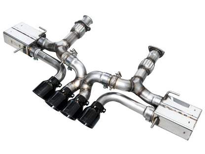 AWE Tuning 2023 C8 Corvette Z06 SwitchPath Cat-Back Exhaust - Diamond Black Tips