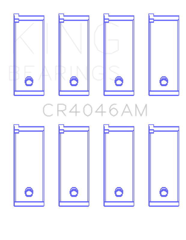 King Engine Bearings Honda D16A/D16Y/D16Z 1590Cc (Size +0.50mm) Connecting Rod Bearing Set