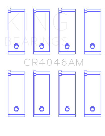 King Engine Bearings Honda D16A/D16Y/D16Z 1590Cc (Size +1.0mm) Connecting Rod Bearing Set