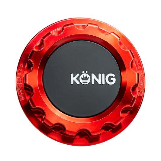 Konig MRK1 Anodized Red Gear Cap w/ Logo