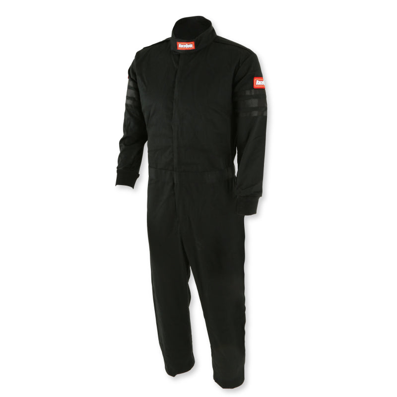 RaceQuip Black Trim SFI-1 JR. Suit - Kids XXL