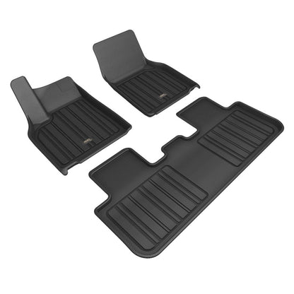 3D MAXpider 2026 Tesla Model Y Juniper Elitect 1st & 2nd Row Floormats - Black