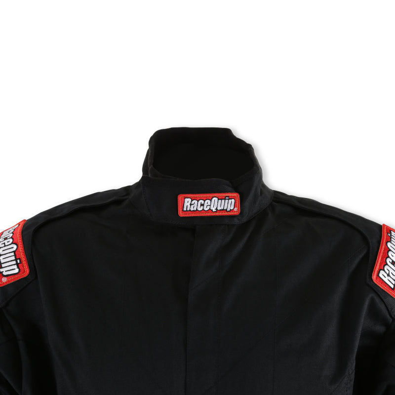 RaceQuip Black Chevron-1 Suit - SFI-1 Medium