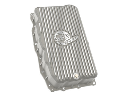 aFe 20-26 GM Trucks L6 3.0L Transmission Pan - Raw / Machined Fins