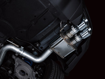 AWE 2024 Ford Mustang GT Fastback S650 RWD SwitchPath Cat-Back Exhaust w/ Quad Chrome Silver Tips
