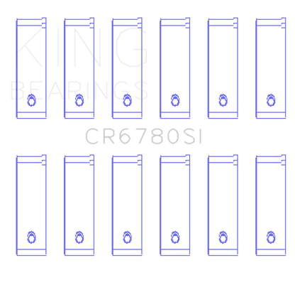 King Engine Bearings Chrysler 2.7L (Size +0.75mm) Connecting Rod Bearing Set