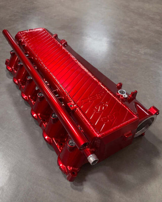 CSF BMW Gen 1 B58 Charge-Air-Cooler Manifold - Candy Apple Red