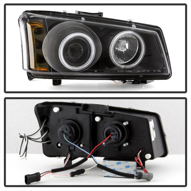 Spyder Chevy Silverado 1500 03-06 Projector Headlights CCFL Halo LED Blk High H1 PRO-YD-CS03-CCFL-BK