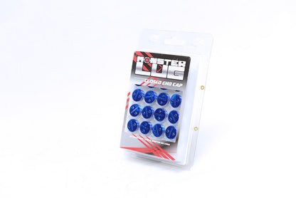 Wheel Mate Monster Lug Nut Caps - Yellow 14x1.50