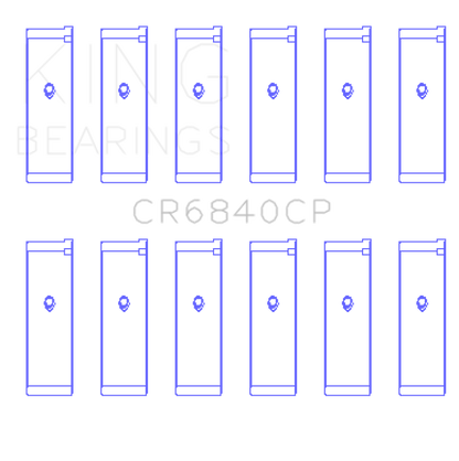 King Engine Bearings 05-12 Nissan VQ40DE V6 4L (Size 0.25) Rod Bearing Set