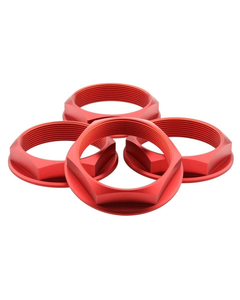 fifteen52 Super Touring Nut V2 - Anodized Red w/ Satin Clear - Set of 4