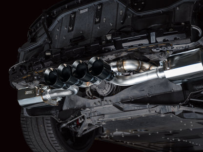 AWE Tuning 2023 C8 Corvette Z06 SwitchPath Cat-Back Exhaust - Diamond Black Tips