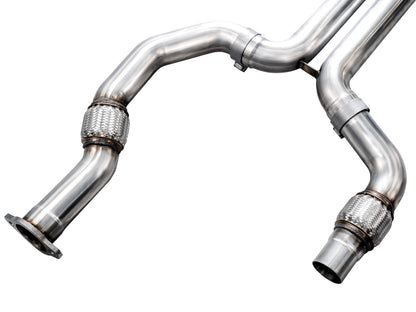 AWE Tuning 2021+ Cadillac CT4-V Blackwing SwitchPath Exhaust - Diamond Black Tips