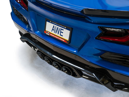 AWE Tuning 2023 C8 Corvette Z06 SwitchPath Cat-Back Exhaust - Diamond Black Tips