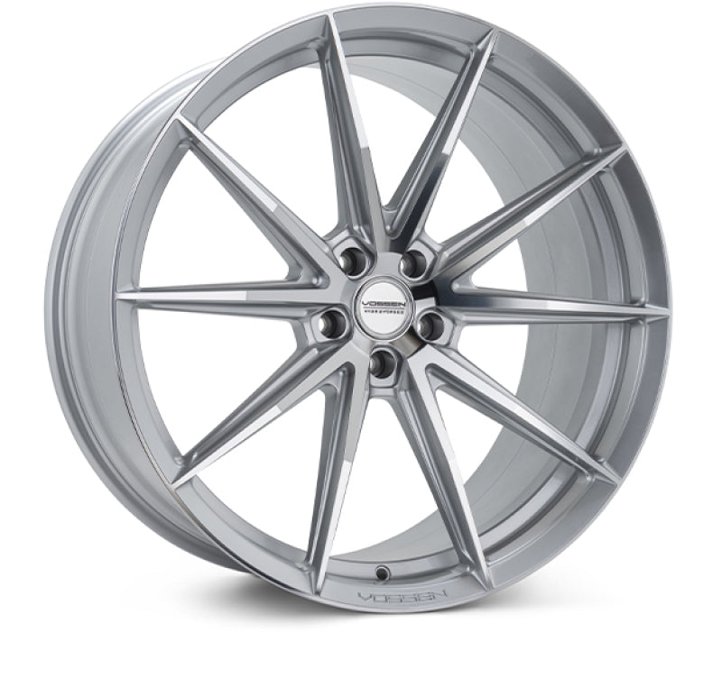 Vossen HFX-2 20x10.5 - 5x112 - ET25 - Deep - 66.5 - Silver Polished Wheel