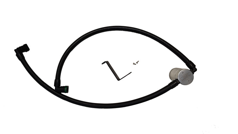 J&L 24-25 Ford Ranger Raptor 3.0L PCV Side Oil Separator - Clear Anodized