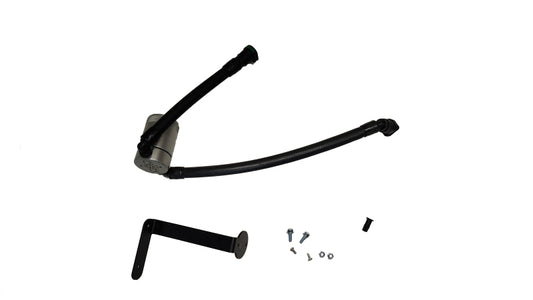 J&L 15-17 Ford F-150 5.0L Oil Separator 3.0 PCV Side - Clear Anodized