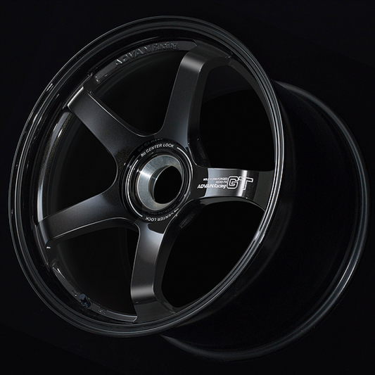 Advan GT for Porsche 19x12.0 / +63 Offset / 5x130 / 71.6mm Bore / Racing Titanium Black