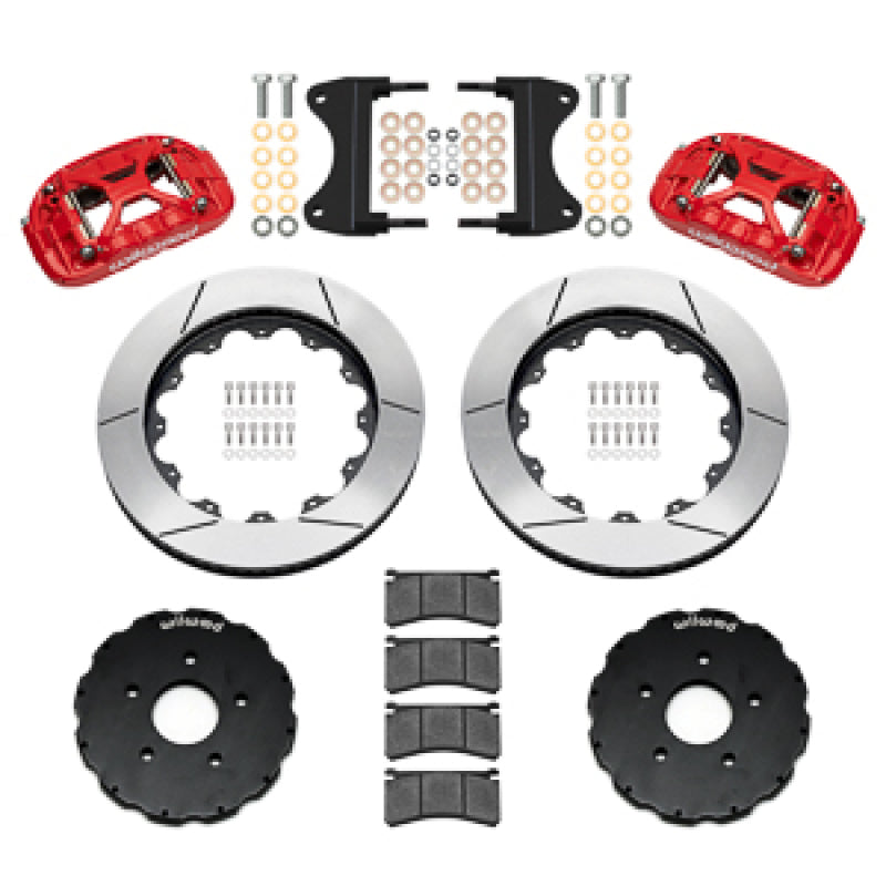 Wilwood kit front XRS6R C7 vette 2014-UP 14.00 rotor GT red