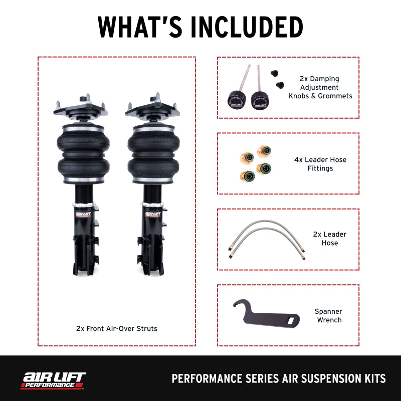 Air Lift Performance 09-16 Hyundai Genesis Coupe (All Models) Air Suspension Front Kit