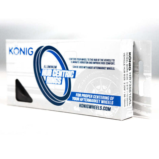 Konig Aluminum Hub Ring Set (4pcs) - 73.1mm O.D. / 56.1mm I.D.