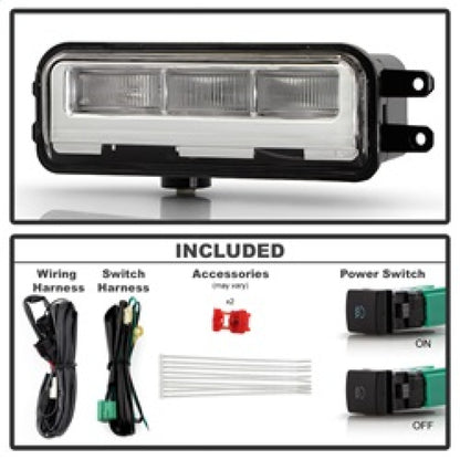 Spyder 24-25 Toyota Tacoma OEM LED Fog Lights w/ Switch (FL-CL-TTA2024-LED-C)