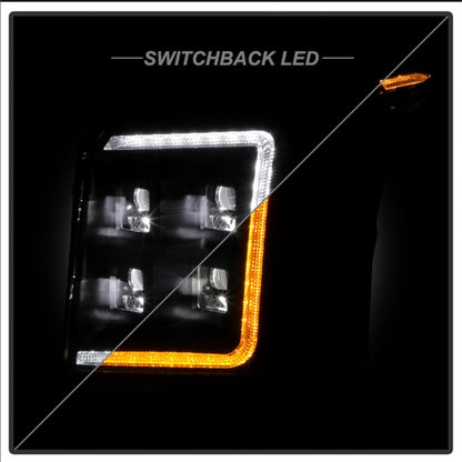 Spyder Apex 15-20 GMC Yukon High-Power LED Module Headlights - Black (PRO-YD-GY15HALAP-SBSEQ-BK)